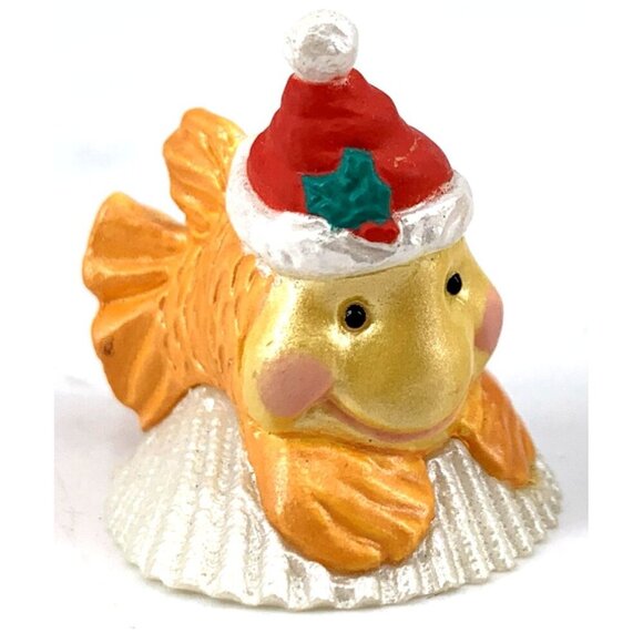 Hallmark Merry Miniatures Christmas Igloo Santa Goldfish Lot of 2 - Picture 2 of 6